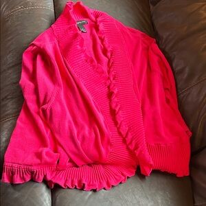 INC International Concepts Vibrant Pink Cardigan